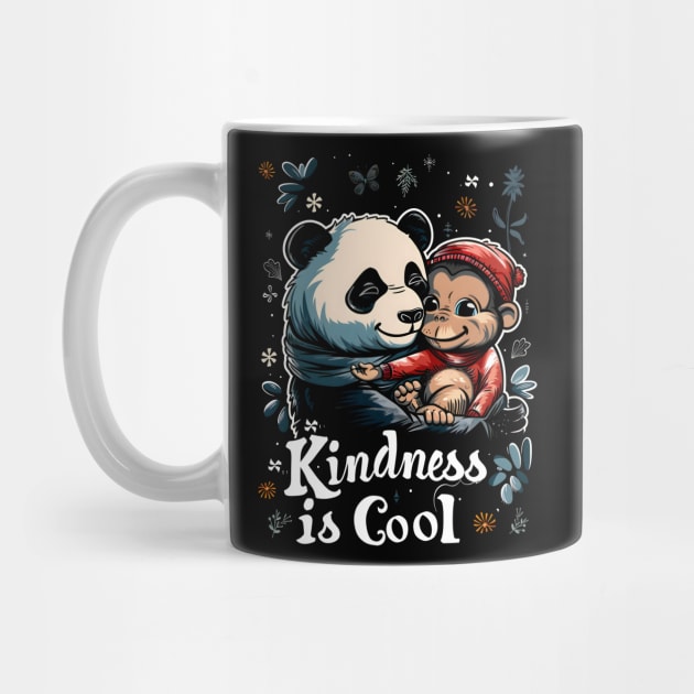 Kindness is Cool-Panda and Monkey 2 by Peter Awax